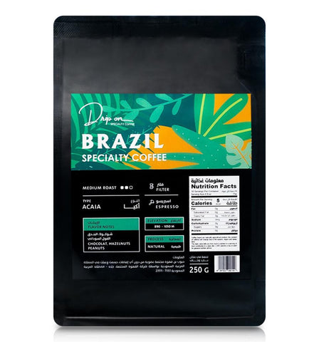 حبوب قهوة مختصة برازيلية | أكيا - الاسبرسو / الفلتر 250ج